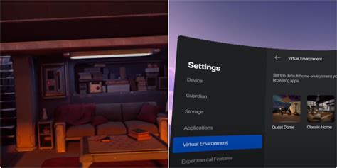 how to change home environment on oculus quest 3
