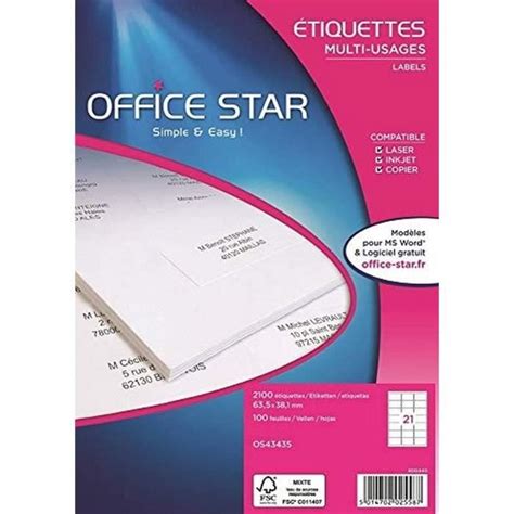 Boite De Tiquettes Autocollantes Blanches Multi Usages Format