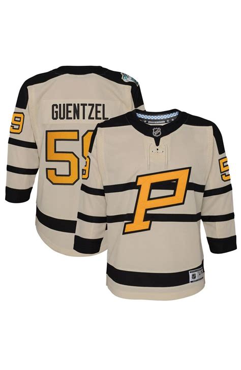 Outerstuff Youth Jake Guentzel Cream Pittsburgh Penguins 2023 Winter ...