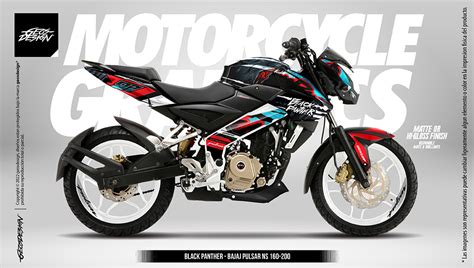 Black Panther Bajaj Pulsar Ns 160 200 Geosdesign