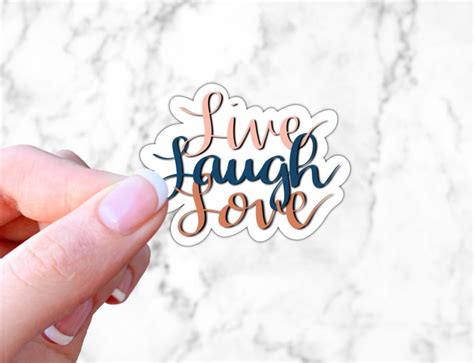 Live Laugh Love Sticker Stickers for Hydroflask Stickers for | Etsy