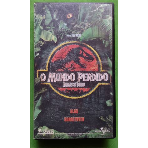 Fita Vhs Jurassic Park O Mundo Perdido 1997 Legendado Shopee Brasil