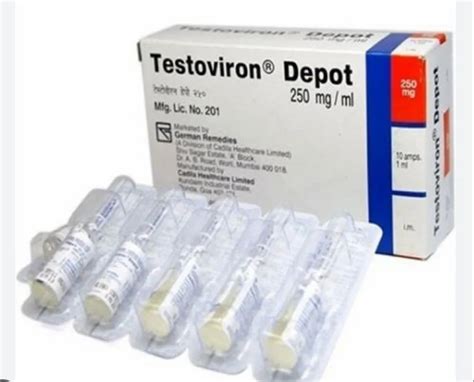 TESTOVIRON DEPOT 250MG Packaging Type Box Packaging Size 10 Ampoule