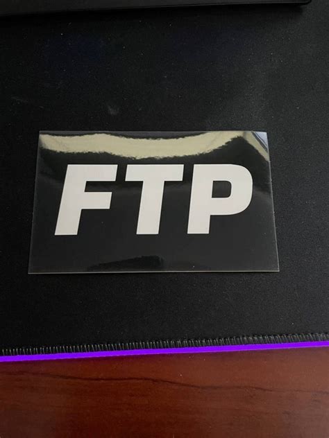 Fuck The Population Ftp Logo Sticker Black Grailed