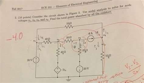 Solved Fall 2017 Ece 231 Elements Of Electrical Engineering