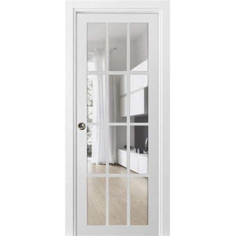 Sartodoors 30 In X 96 In 1 Panel White Finished Pine Wood Sliding