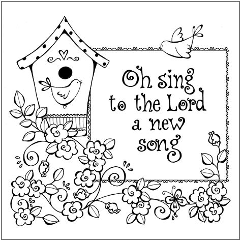 Children Singing Coloring Page At Free Printable