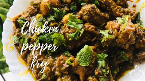 Chicken Pepper Fry Kerala Style Chicken Roast Shadiya Zamjith Youtube