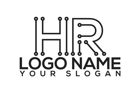 Premium Vector Letter Hr Logo Vector