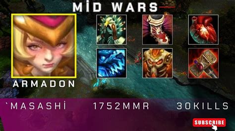 HoN Mid Wars Armadon MaSaShi 1752 MMR YouTube