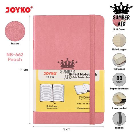 Jual Ruled Notebook Diary Agenda Buku Catatan Bergaris Joyko Nb