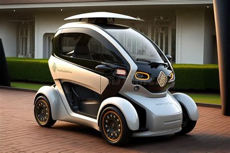 Small Urban Eco Electric Car Future 3D Design, Electric Vehicle ...