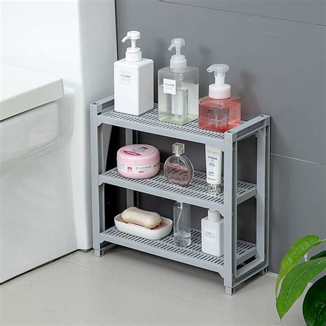 Younal Multi Purpose Slim Bathroom Shelf Toilet Rack Floor Plastic