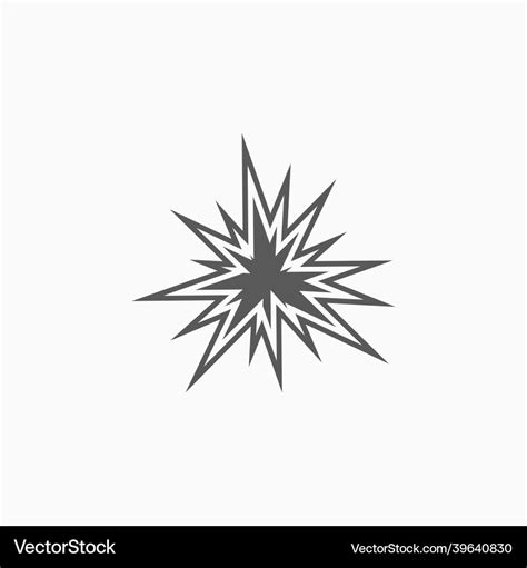 Explosion icon Royalty Free Vector Image - VectorStock