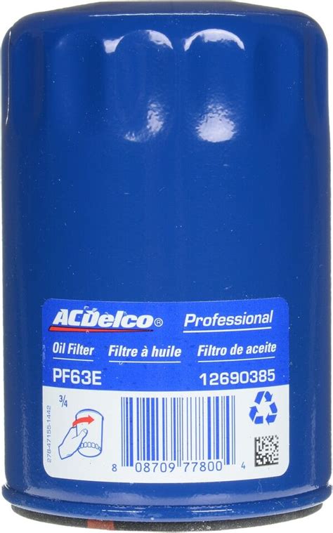 Acdelco Oil Filter Pf E Oil Filter