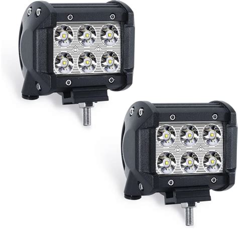 Amazon Yonput Pack W Led Light Pod Spotlight Double Row