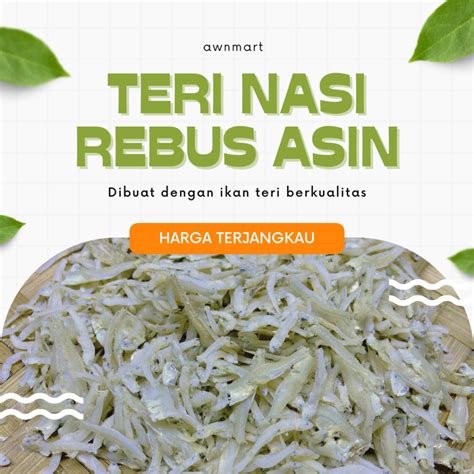 Jual COD Ikan Kering Asin Teri Nasi Medan Anchovies Asli 500 Gr