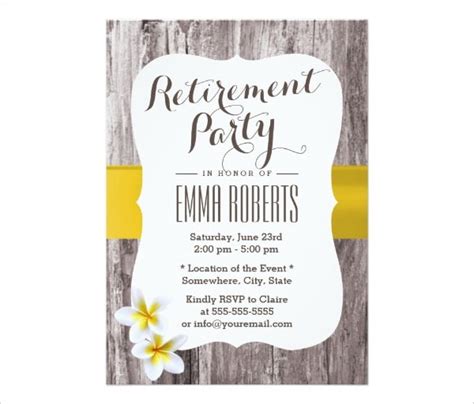 36 Retirement Party Invitation Templates Psd Ai Word