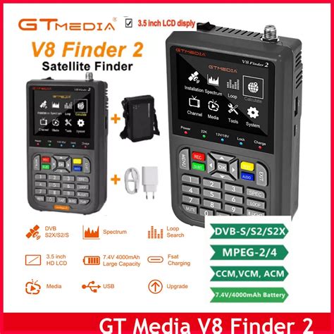 Original GTMEDIA V8 Finder 2 Satellite Signal Finder DVB S Lt S2X Num