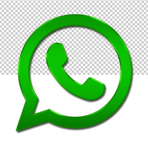 Cone Do Whatsapp Logotipo Original Verde Psd Premium