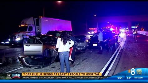 2 Hospitalized After 7 Car Pile Up