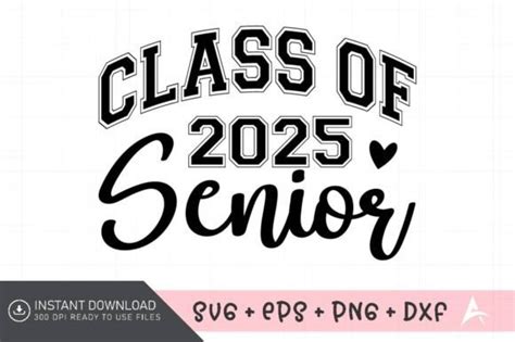 2 Class Of 2025 Graduation Svg Graphics Designs Graphics