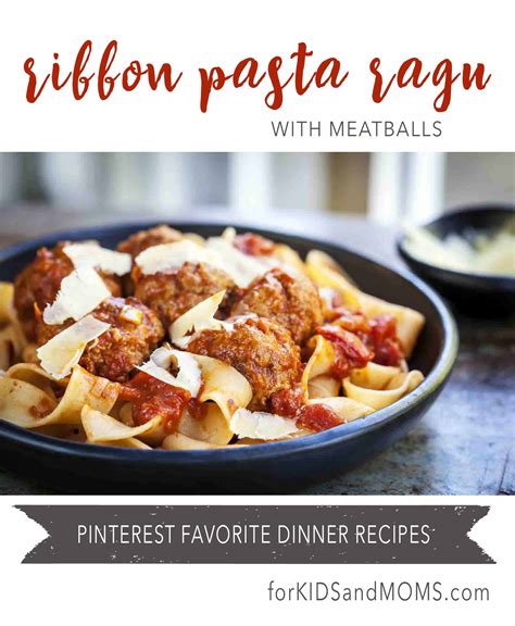 Ribbon Pasta Ragu with Meatballs Recipe