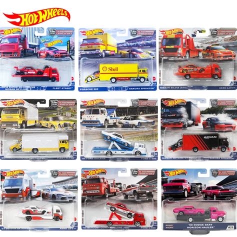 Hot Wheels equipo de transporte de coche Premium para niños juguetes originales para Nissan