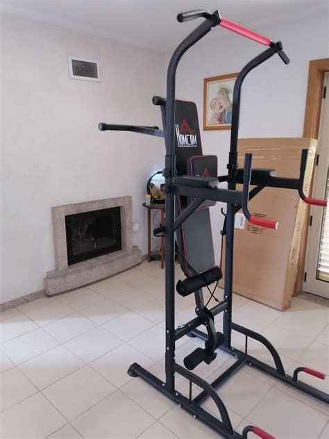 Homcom Palestra Multifunzione Power Tower Per Allenamento A Casa Con