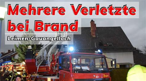 Brand In Wohnhaus Vier Personen Erleiden Teilweise Schwere