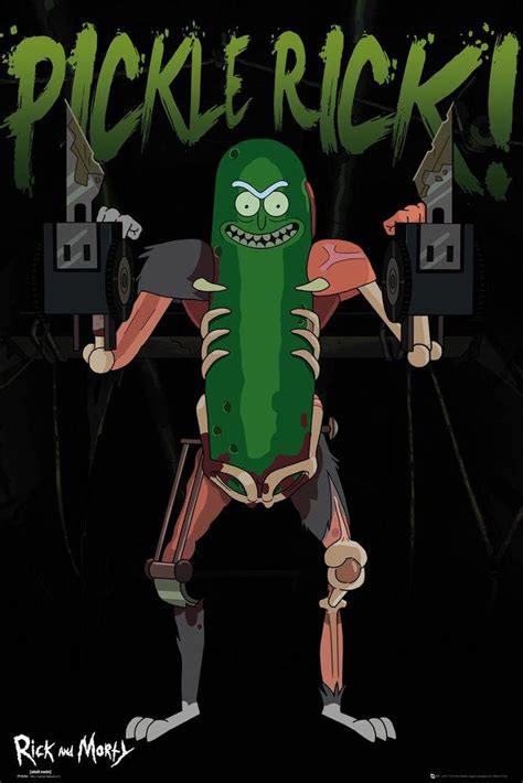 Rick And Morty Pickle Rick Poster Trippystore