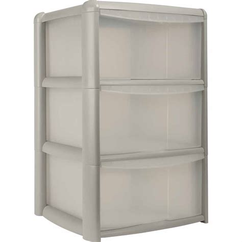 Wilko Grey 3 Drawer Tower Wilko