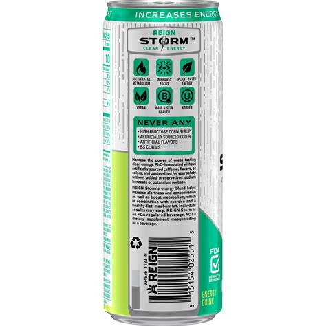 Reign Storm Kiwi Blend Energy Drink - 12 fl oz Cans 12 fl oz | Shipt