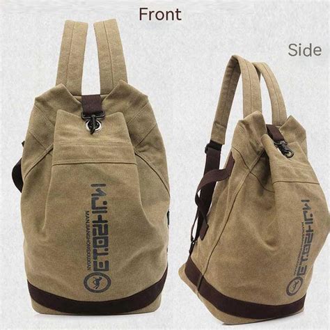 Mochila De Lona Masculina Viagem Casual Grande Capacidade Bolsa Shopee Brasil