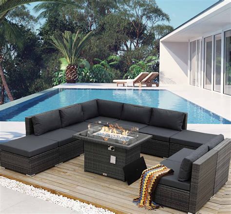 Buy Bulexyard Pieces Outdoor Patio Furniture Conversation Sectional