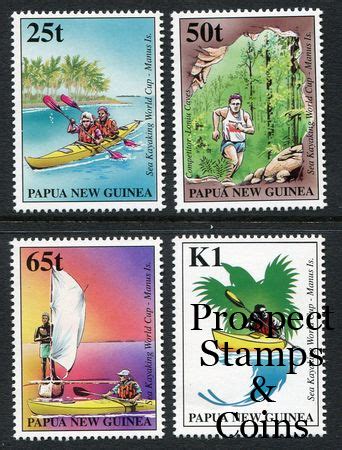 Stamps World Papua New Guinea MUH Stamps 1998 Kayaking 4