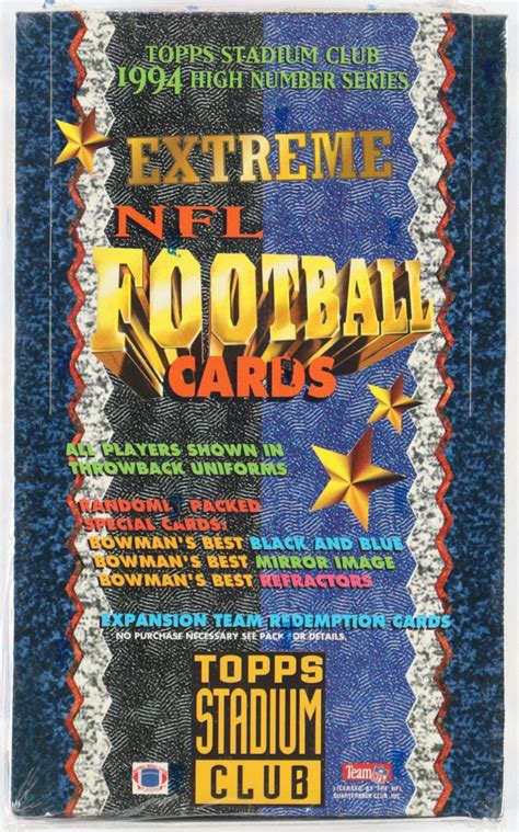 Topps Stadium Club Series Football Hobby Box With Packs