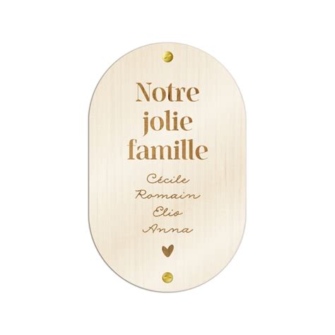 Affiche Personnalis E Pancarte En Bois Famille Print Your Love