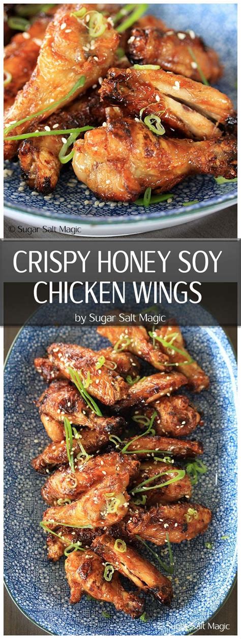 Sticky Honey Soy Chicken Wings Recipe Honey Soy Chicken Honey Soy