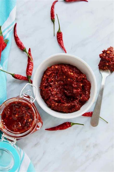 Harissa nationale saus van Tunesië Keuken van Noord Afrika