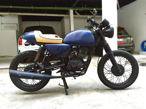 My First Project Brat Style From A Bajaj Boxer 150 Salander Custom