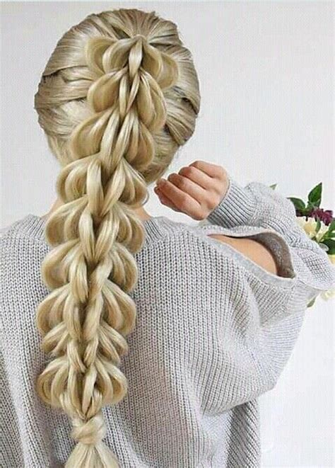 The Four Strand Pull Through Braid By Sweethearts Hair Artofit