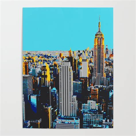 Empire State Building Poster by Black Shed Studio | Society6