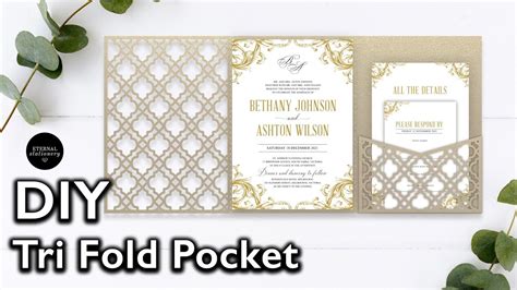 Diy Laser Cut Pocket Invitation Diy Wedding Invitations Make Your