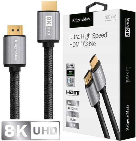 KABEL HDMI PREMIUM 2 1 ARC HIGH SPEED 8K 60HZ 1 8M Sklep Opinie