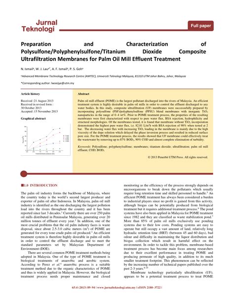 PDF Preparation And Characterization Of Polysulfone Polyphenylsulfone