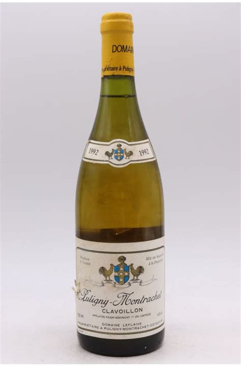 Domaine Leflaive Puligny Montrachet 1er Cru Clavoillon 1992 5 DISCOUNT