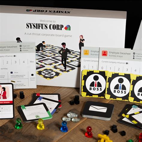 Welcome To Sysifus Corp A Cut Throat Corporate Board Game By Pegasus