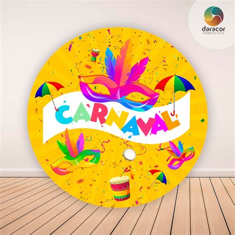 Painel Redondo Carnaval 1 50x1 50 C Elastico Shopee Brasil