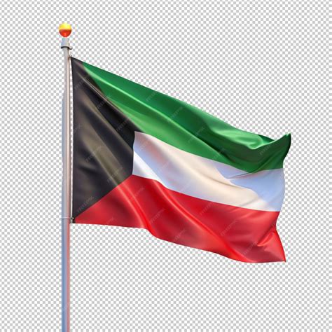 3d Realistic Flags Of United Arab Emirates On Steel Poles Isolated